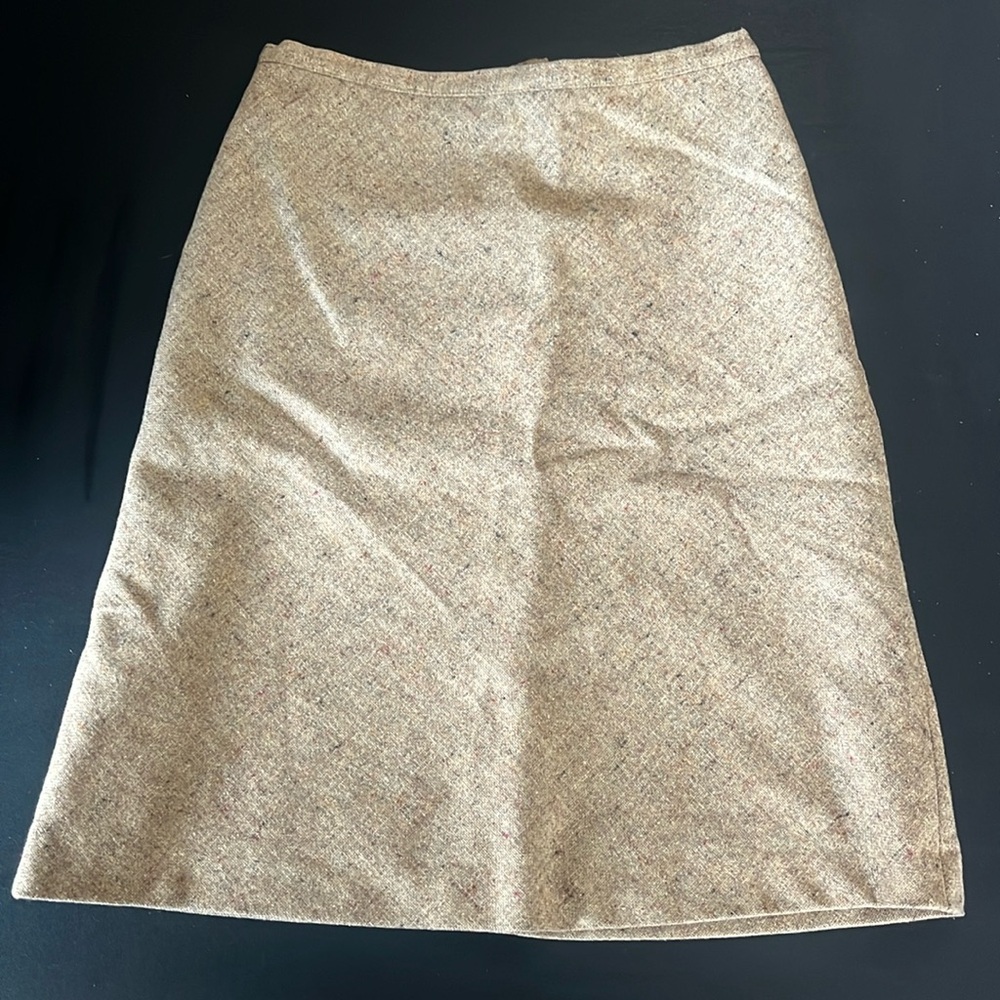 Label of graded goods mini skirt size 2 beige tweed